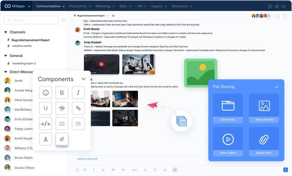 channel messaging leave note